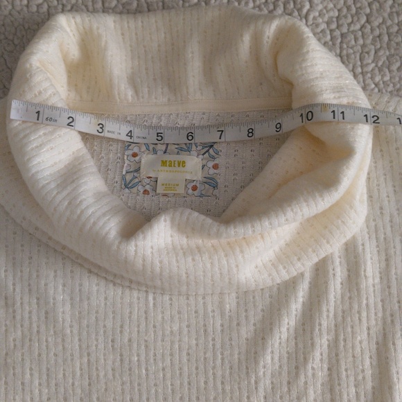 Maeve By Anthropologie Medium Addie Ruffled Hacci Pullover Sweater - Picture 16 of 17